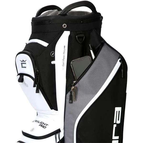 COBRA Ultralight Pro Cart Bag Black White 7 COBRA Ultralight Pro Cart Bag Black White - Image 5