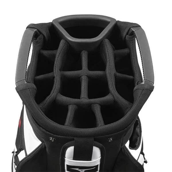 Mizuno BR-D4 Cart Bag White Black 5 Mizuno BR-D4 Cart Bag White Black - Image 3