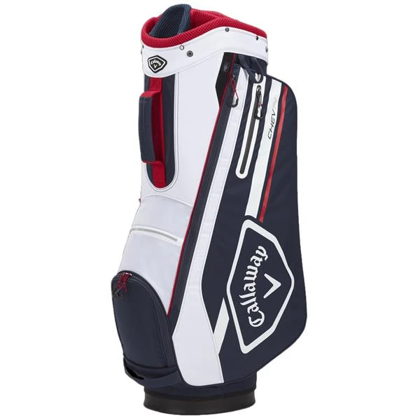 Callaway Chev Dry 14 Cart Bag Navy White Red 3 Callaway Chev Dry 14 Cart Bag Navy White Red