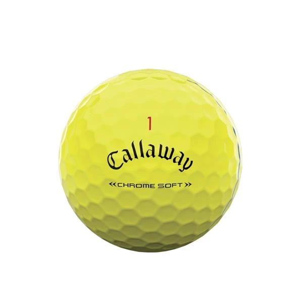 Callaway Chrome Soft Triple Track Balls Yellow 4 Callaway Chrome Soft Triple Track Balls Yellow - Image 2