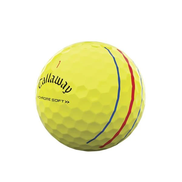 Callaway Chrome Soft Triple Track Balls Yellow 5 Callaway Chrome Soft Triple Track Balls Yellow - Image 3