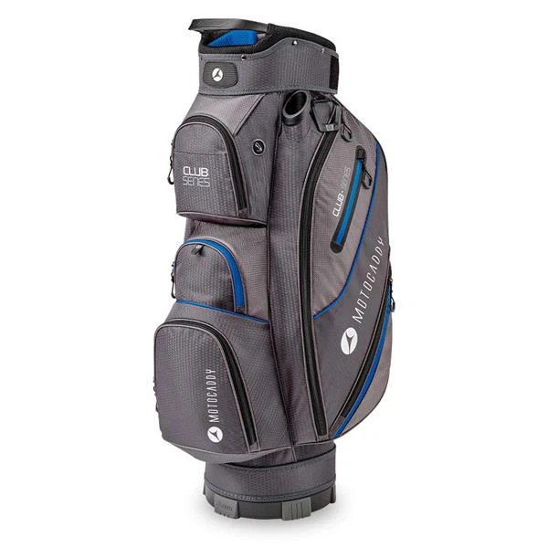Motocaddy Club Series Cart Bag Charcoal - Blue 3 Motocaddy Club Series Cart Bag Charcoal - Blue