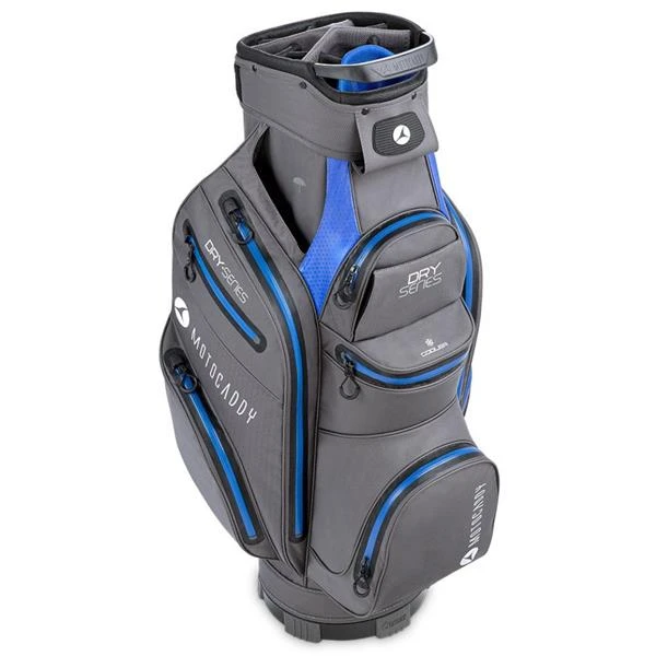Motocaddy Dry Series Cart Bag Charcoal - Blue 3 Motocaddy Dry Series Cart Bag Charcoal - Blue - Image 2