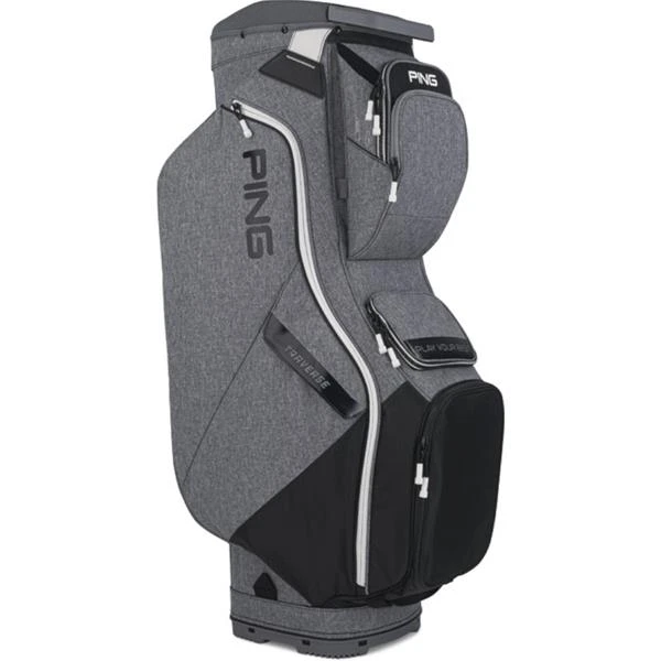 Ping Traverse 214 Cart Bag Heather Grey Black White 3 Ping Traverse 214 Cart Bag Heather Grey Black White