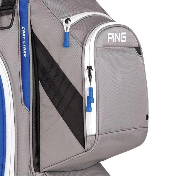 Ping Traverse 191 Cart Bag Silver Royal White 4 Ping Traverse 191 Cart Bag Silver Royal White - Image 2