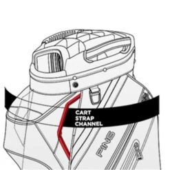 Ping Pioneer 191 Cart Bag Heather Grey - Black -Callaway Sale Store PI9A0302004 3 L