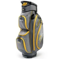 PowaKaddy DLX-Lite Cart Bag Gunmetal Yellow