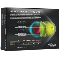 Titleist Pro V1X Golf Balls Dozen Yellow 11 Titleist Pro V1X Golf Balls Dozen Yellow -Callaway Sale Store T21D0102002 3 L