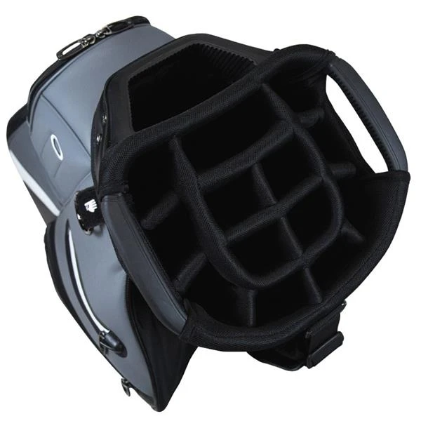TaylorMade Deluxe Cart Bag Black - Grey 4 TaylorMade Deluxe Cart Bag Black - Grey - Image 2