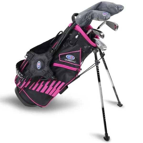 Junior 51" 5 Club Stand Set Right Hand Black - Pink 3 Junior 51" 5 Club Stand Set Right Hand Black - Pink