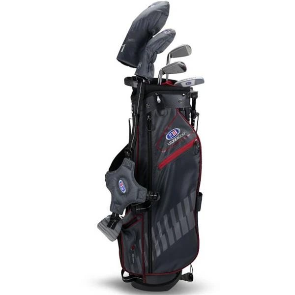 Junior 60" 5 Club Stand Set Right Hand Grey - Maroon 4 Junior 60" 5 Club Stand Set Right Hand Grey - Maroon - Image 2